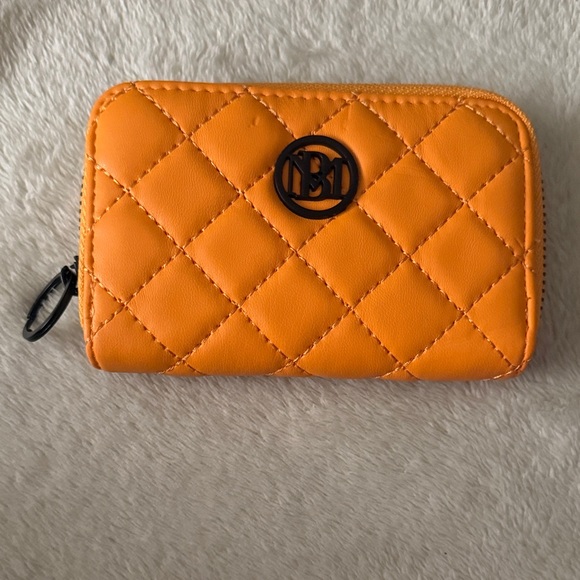Badgley Mischka Handbags - NWOT Badgley Mischka Orange Quilted Wallet